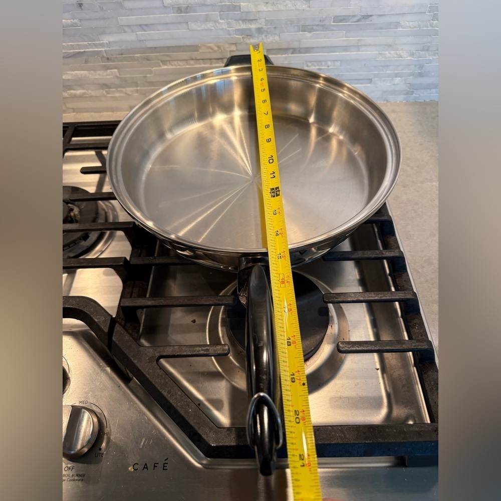 Kitchen Craft by West Bend 12” Stainless Steel Waterless Skillet with Vented Lid - Picture 7 of 7